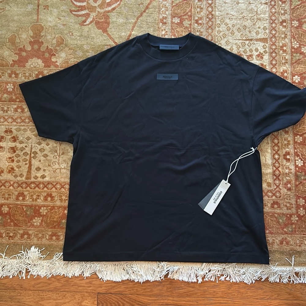Fear of God Essentials Black Short Sleeve Tee